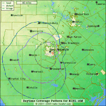 KCHL Broadcast Map